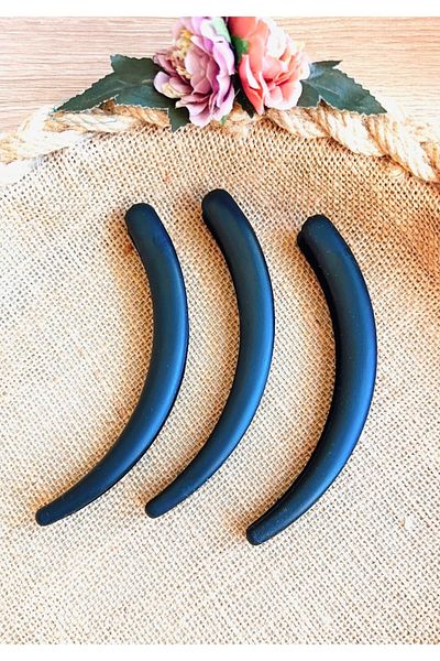 Yeşim Aksesuar 3-Piece Large Size Banana Buckle, Scalloped Banana Buckle (15 Cm)