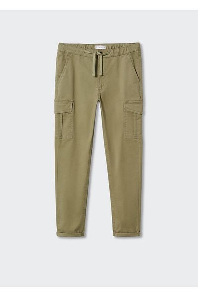 Mango Teen Cotton Cargo Pants
