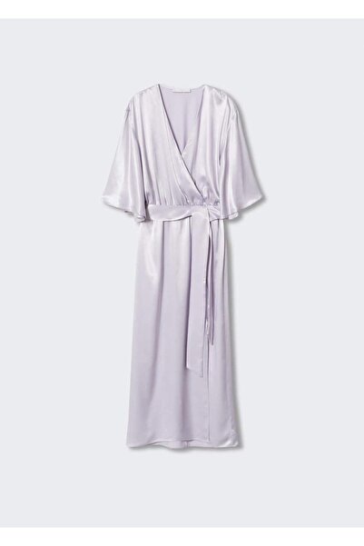 MANGO Woman Anvelop Saten Elbise