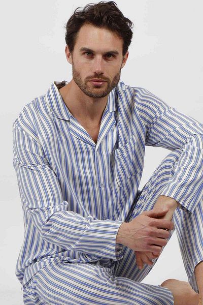 AYYILDIZ 56576 Men's Blue Pajama Set