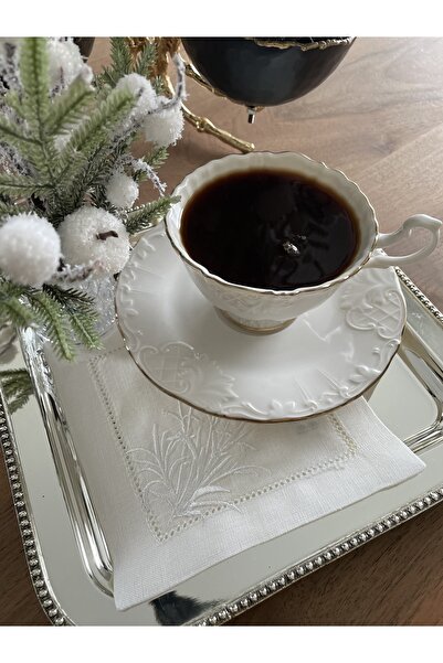 Tunesi Home Lavanta Nakışlı Kokteyl Peçete