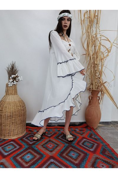 Su Koleksiyon Asena CaftanŞile Cloth CaftanBoho Style Beach Caftan