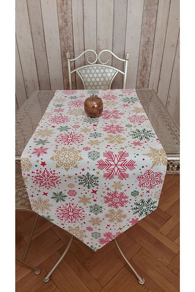gonk New Year's Patterned Duck Cloth (Liquid Repellent, Stain Resistant) Runner
