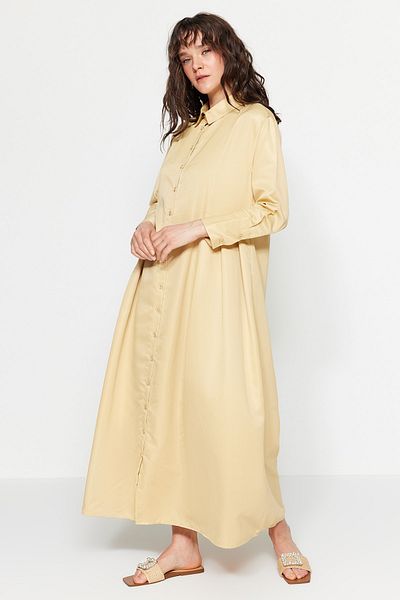Trendyol Modest Kleid - Gelb - Blusenkleid