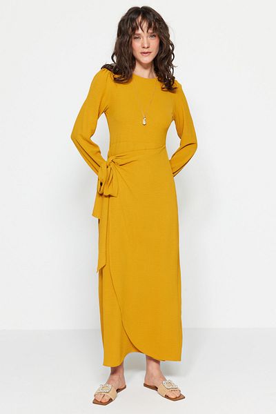 Trendyol Modest Kleid - Gelb - Shift