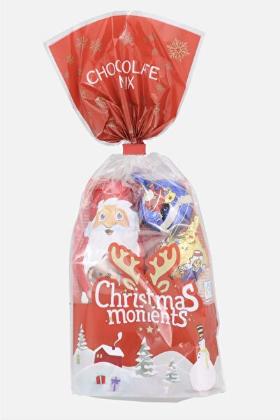 QUEEN AKSESUAR Yeni Yıl Yılbaşı Özel Ithal 4lü Noel Baba Çam Ağacı Top Çikola...