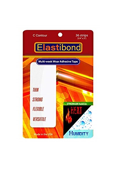 True Tape Elastibond Prosthetic Hair Tape Oval (''C'') - (2,0cm X 7.5cm) 36 P...