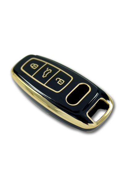 babikamium Audi A8 2018 Smart Black Auto Key Control Container Case Auto Keychain