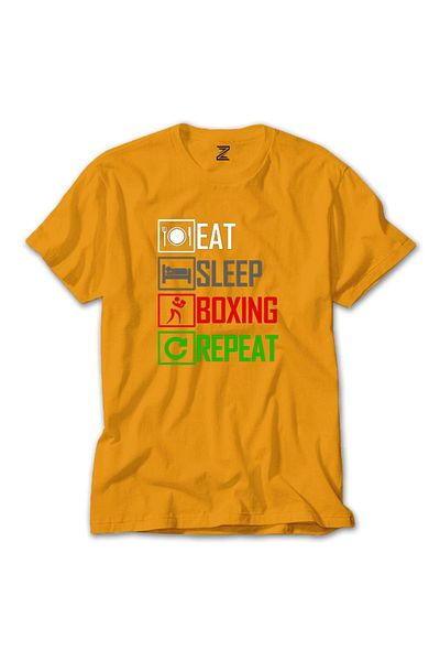 Z zepplin Κίτρινο T-shirt Boxing Repeat