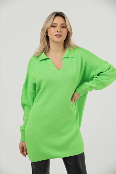 GND Pulover supradimensionat cu gât polo