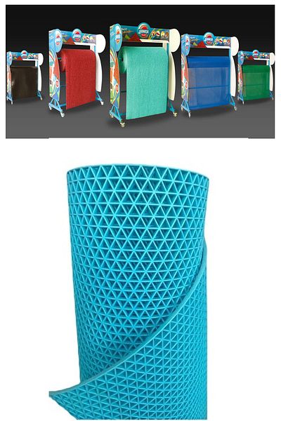 Gardenya Z Mat Star Non-Slip PVC Mat Interior - Exterior Wet Floor Turquoise