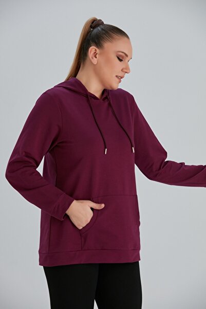 Lixera Унісекс Світло-фіолетовий сезонний світшот - Біла нитка