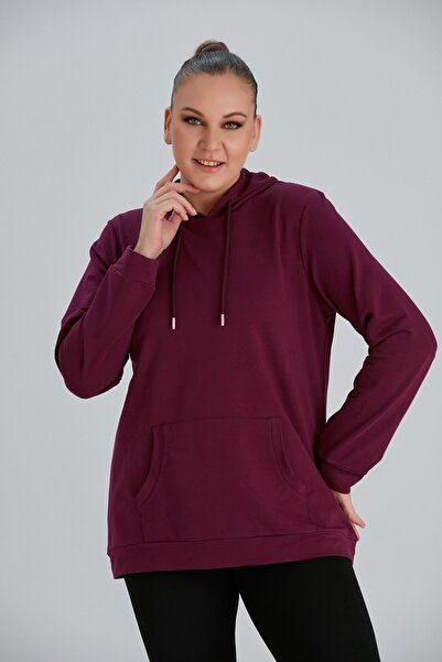 Lixera Унісекс Світло-фіолетовий сезонний світшот - Біла нитка