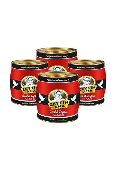 ZEYTİN ANA Doğal Fermente Gemlik Zeytini Tirilye Boy 4 Adet 2 Kg Toplam 8 Kg