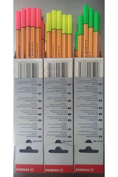Stabilo 88 Set Neon 3 Pieces 88-024-033-040