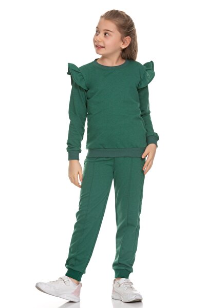 Cici kız Baby Junior Girl's Seasonal Top and Bottom Set with Frilly Sleeves