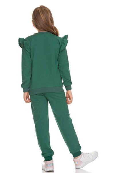 Cici kız Baby Junior Girl's Seasonal Top and Bottom Set with Frilly Sleeves