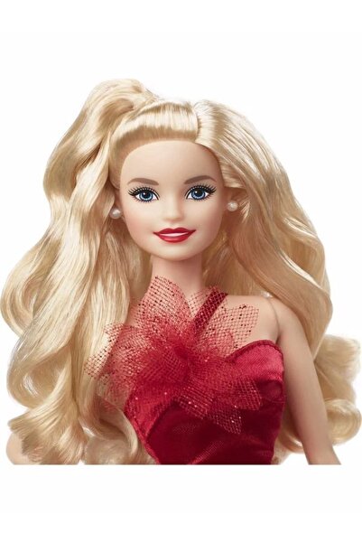 Barbie 2022 Mutlu Yıllar Bebeği / Sarışın Orjinal Yeni Model Yılbaşı Bebeği, Holiday