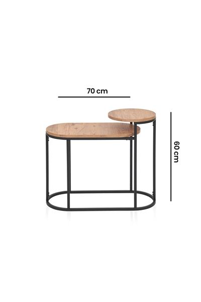 gzm mobilya Sehpa Metal Ayaklı