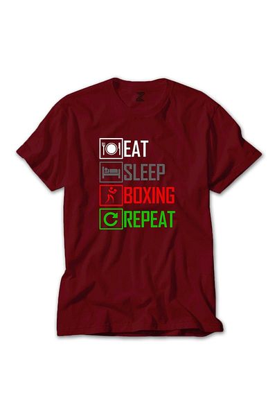 Z zepplin Boxing Repeat Red T-Shirt