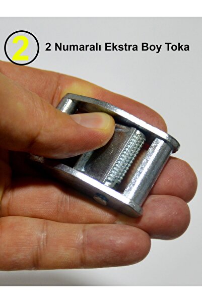 YOLDAŞ TAKMATİK Yoldaş Metal Gergi Tokası 4 Adet Mandallı Spanzet 2 Numara Ekstra Boy