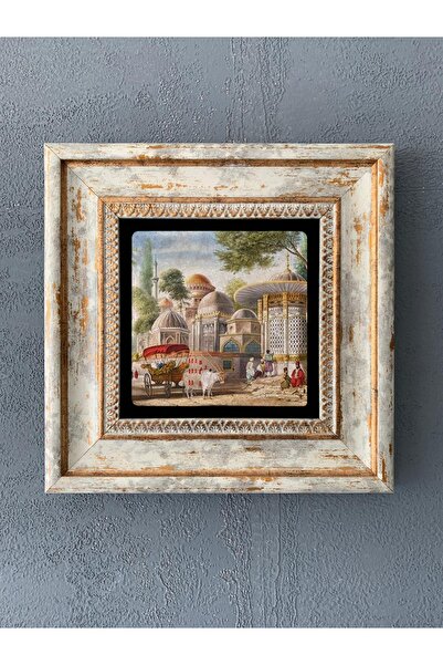 Oscar Stone Decor Çerçeveli Taş Duvar Dekoru 20 X 20 Cm