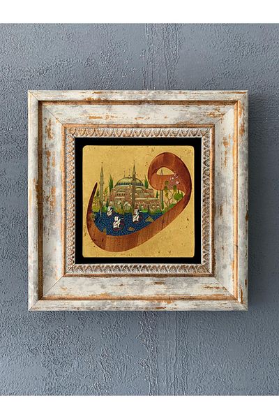 Oscar Stone Decor Decor de perete din piatră înrămată 20 x 20 cm