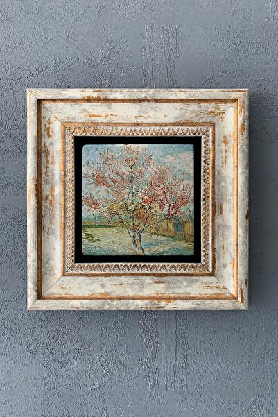 Oscar Stone Decor Çerçeveli Taş Tablo 20x20 Cm Wall Decor Van Gogh Eserleri