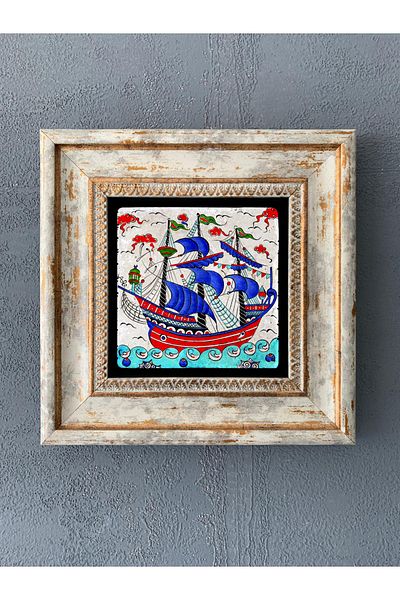 Oscar Stone Decor Decor de perete din piatră înrămată 20 x 20 cm Model de faianță