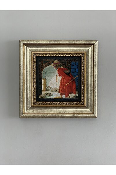 Oscar Stone Decor Pictură pe perete de piatră înrămată 20 X 20 cm Turtist Osm...