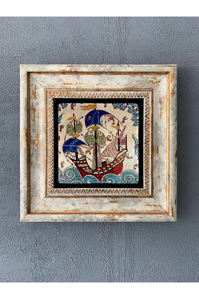 Oscar Stone Decor Διακόσμηση τοίχου με πλαίσιο από πέτρα 20 Χ 20 εκ. Μοτίβο πλακιδίων