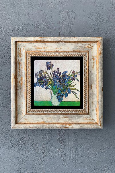 Oscar Stone Decor Çerçeveli Taş Tablo 20x20 Cm Wall Decor Van Gogh Eserleri