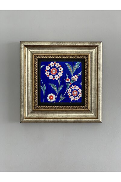 Oscar Stone Decor Çini Çerçeveli Taş Duvar Tablosu 20 X 20 cm