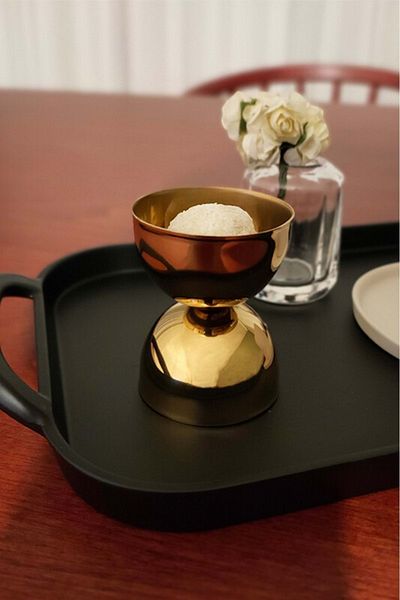 Jenisa 2 Pieces Catering Egg Cup Titanium Gold