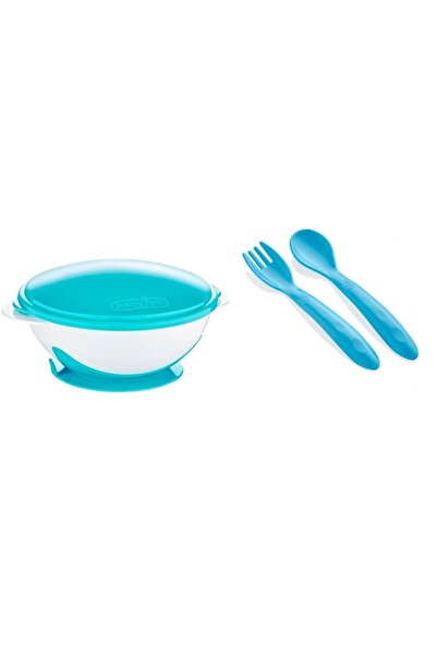 Babyjem Vacuum Food Plate and Spoon Fork Set