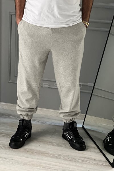 BSBSPOR Lastikli Paça Salaş Eşofman Altı Kumaş Jogger Erkek/kadın Bol