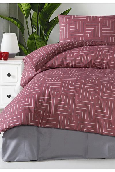 Firuze Ranforce 100% Cotton Single Quilt Cover Set Vogue