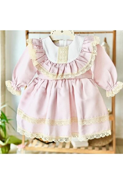 CoCo Costum rochie de aniversare de zi speciala de epocă roz pudrat