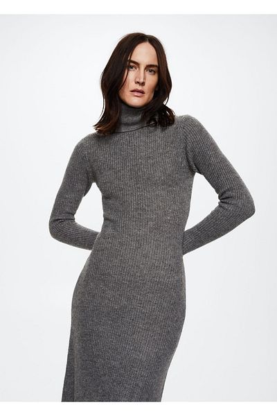 MANGO Woman Turtleneck Knitwear Dress