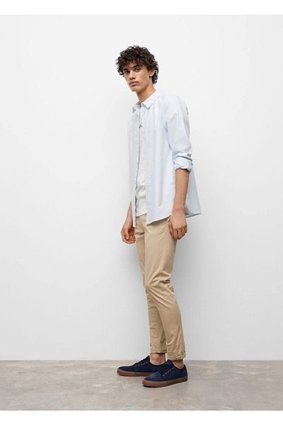 Mango Teen Βαμβακερό παντελόνι Chino