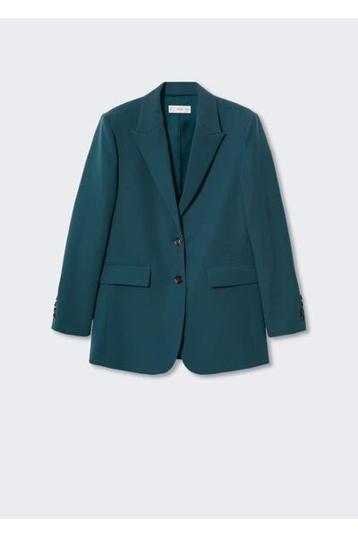 MANGO Woman Düğmeli Blazer Ceket