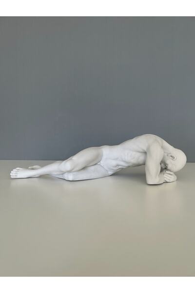 LivadoHome Düşünen Adam Dekoratif Biblo Heykel