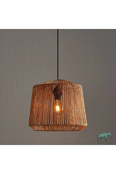 mammoly Bohem Avize, Rustik Avize, Jüt Avize, Doğal Avize, Hasır Örgü Avize, Salaş Avize, Tavan Aydınlatması