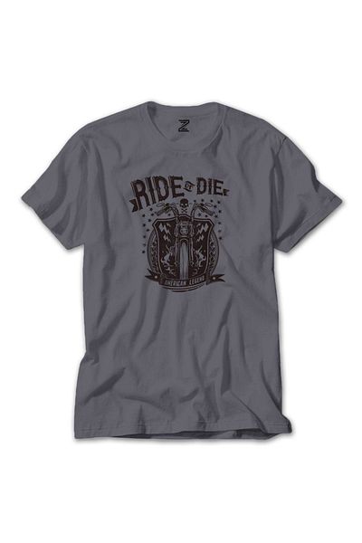 Z zepplin Γκρι μπλουζάκι Ride Die Silhouette