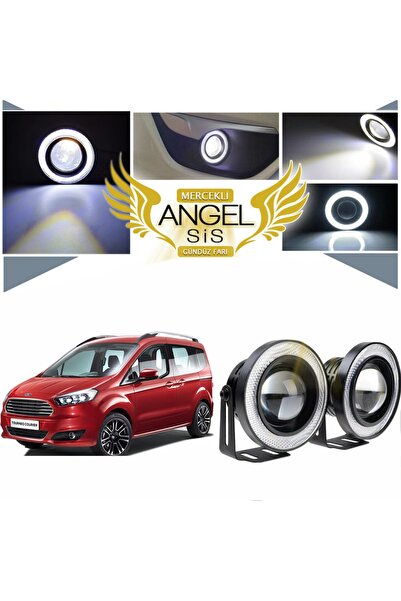 STS Oto Aksesuar Ford Tourneo Courier Uyumlu, Universal Mercekli Led Angel Si...