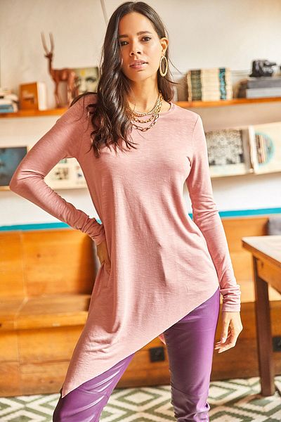 Olalook Tunika - Rosa - Regular Fit