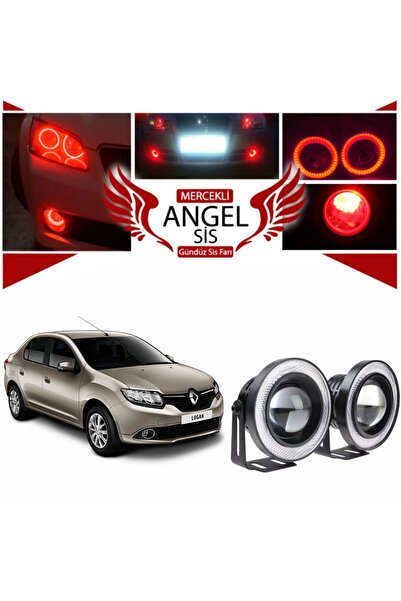 STS Oto Aksesuar Dacia Logan Uyumlu, Universal Mercekli Led Angel Sis Farı, 7...