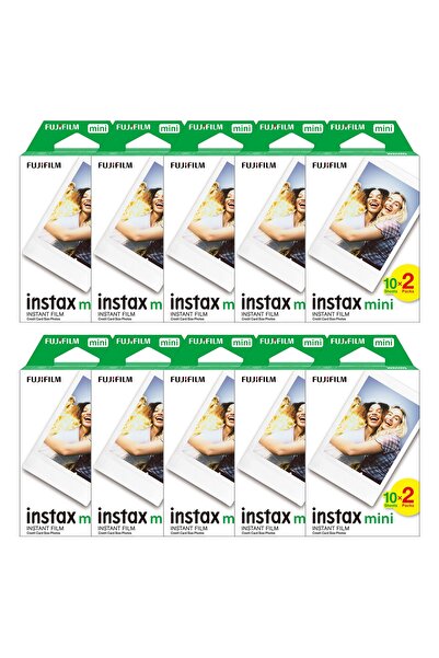 Fujifilm Instax Tüm Mini Makine Serileriyle Uyumlu 20'li Film 10'lu Set 200 Poz