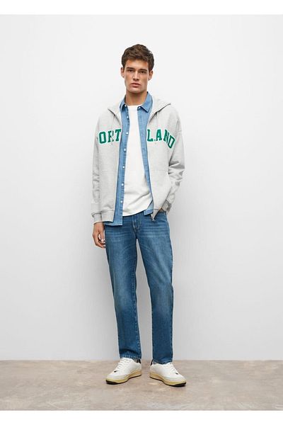 Mango Teen Τζιν με φαρδιά γραμμή