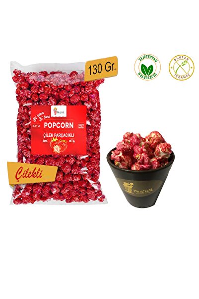 Festiva Doğal Çilek Parçacıklı Karamelli Patlamış Mısır / Popcorn 130 Gr.